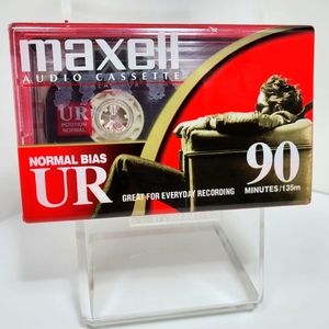 5-pack Brand New Maxell Audio Cassette UR Normal Bias 90 Minutes